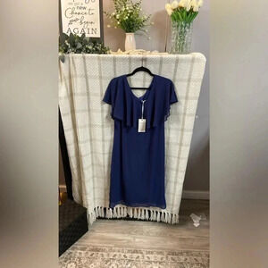 GRACE KARIN Women Chiffon Ruffle Cape NWT Size M